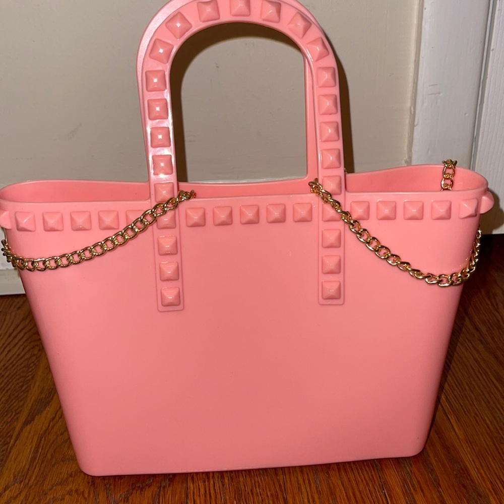 Pink Plastic Purse